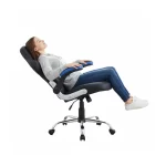 Silla Gamer Spectre | Mecedora con Curva Lumbar | Ecocuero | Negro/Azul - Imagen 3
