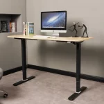 Escritorio Eléctrico Harmony Flow 140 cm | Arce/Negro - Imagen 4
