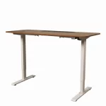 Escritorio Eléctrico Harmony Flow 140 cm | Nogal/Blanco