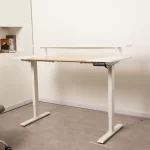 Escritorio Eléctrico Harmony Rise 140 cm | Control con Memoria y Repisa | Arce/Blanco - Imagen 2