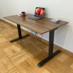 Escritorio Eléctrico Ascend Esencial 140 cm | Doble Motor 3 Memorias | Café y negro - Imagen 3