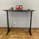 Escritorio Eléctrico Ascend Esencial 140 cm | Doble Motor 3 Memorias | Café y negro - Imagen 2