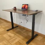 Escritorio Eléctrico Ascend Esencial 140 cm | Doble Motor 3 Memorias | Café y negro - Imagen 4
