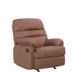 Bergere Compacto Reclinable Buzzati  | Microfibra Texturizada | Moca