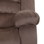 Bergere Reclinable Manual Ciorán  | Microfibra Aterciopelada | Chocolate - Imagen 7