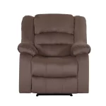 Bergere Reclinable Manual Ciorán  | Microfibra Aterciopelada | Chocolate - Imagen 2