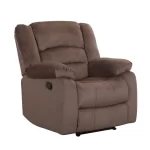 Bergere Reclinable Manual Ciorán  | Microfibra Aterciopelada | Chocolate