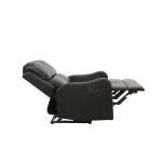 Bergere Reclinable Fleming | 2 Cuerpos | Ecocuero | Negro - Imagen 3