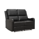 Bergere Reclinable Fleming | 2 Cuerpos | Ecocuero | Negro