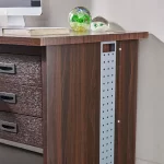 Escritorio Clásico Arabesque | 120 cm y Cajones con Cerradura | Café Caoba - Imagen 4