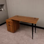 Escritorio Ejecutivo Crescendo | Expandible y Cajones con Llave | Melamina | Café Nogal - Imagen 2