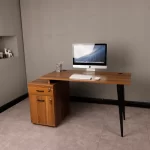 Escritorio Ejecutivo Crescendo | Expandible y Cajones con Llave | Melamina | Café Nogal - Imagen 3