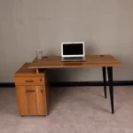 Escritorio Ejecutivo Crescendo | Expandible y Cajones con Llave | Melamina | Café Nogal