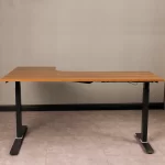 Escritorio Eléctrico Ascend Esencial En L 160 cm Derecho | Doble Motor 3 Memorias | Café/Negro - Imagen 3