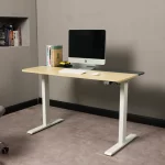 Escritorio Eléctrico Harmony Flow 120 cm | Arce/Blanco - Imagen 5