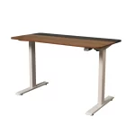 Escritorio Eléctrico Harmony Flow 120 cm | Nogal/Blanco