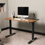 Escritorio Eléctrico Harmony Flow 120 cm | Nogal/Negro - Imagen 5