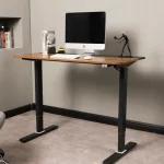 Escritorio Eléctrico Harmony Flow 120 cm | Nogal/Negro - Imagen 4