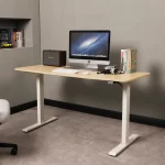 Escritorio Eléctrico Harmony Flow 140 cm | Arce/Blanco - Imagen 5