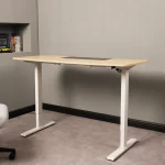 Escritorio Eléctrico Harmony Flow 140 cm | Arce/Blanco - Imagen 2