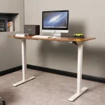 Escritorio Eléctrico Harmony Flow 140 cm | Nogal/Blanco - Imagen 4