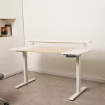 Escritorio Eléctrico Harmony Rise 140 cm | Control con Memoria y Repisa | Arce/Blanco - Imagen 3