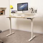 Escritorio Eléctrico Harmony Rise 140 cm | Control con Memoria y Repisa | Arce/Blanco - Imagen 4