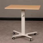 Escritorio Moderno Primavera | Elevable con Ruedas | Blanco/Arce - Imagen 2