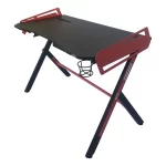 Escritorio Gamer Pro S2105 | Fibra de Carbono | Metal | Negro y Rojo - Imagen 2
