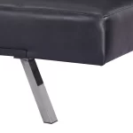 Futón Sofá Cama Osaka | Ecocuero | Diseño Moderno | Negro - Imagen 8