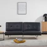 Futón Sofá Cama Osaka | Ecocuero | Diseño Moderno | Negro - Imagen 10