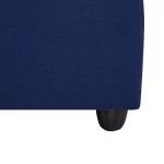 Puff Cama Danubio | Sofá Cama Plegable | Tela Chenille | Azul - Imagen 6