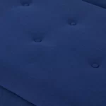 Puff Cama Danubio | Sofá Cama Plegable | Tela Chenille | Azul - Imagen 7