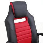Silla Gamer Ignite | Mecedora  y Malla Transpirable Híbrida | Malla y Ecocuero | Negro/Rojo - Imagen 7