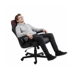 Silla Gamer Ignite | Mecedora  y Malla Transpirable Híbrida | Malla y Ecocuero | Negro/Rojo - Imagen 3
