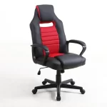 Silla Gamer Ignite | Mecedora  y Malla Transpirable Híbrida | Malla y Ecocuero | Negro/Rojo