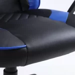Silla Ejecutiva Preston | Mecedora y Orificios de Ventilación | Ecocuero | Negro/Azul - Imagen 6
