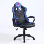 Silla Ejecutiva Preston | Mecedora y Orificios de Ventilación | Ecocuero | Negro/Azul