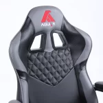 Silla Ejecutiva Preston | Mecedora y Orificios de Ventilación | Ecocuero | Negro/Gris - Imagen 5
