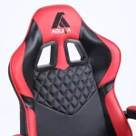 Silla Ejecutiva Preston | Mecedora y Orificios de Ventilación | Ecocuero | Negro/Rojo - Imagen 4