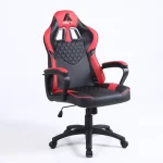 Silla Ejecutiva Preston | Mecedora y Orificios de Ventilación | Ecocuero | Negro/Rojo