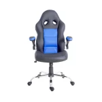 Silla Gamer Spectre | Mecedora con Curva Lumbar | Ecocuero | Negro/Azul - Imagen 2