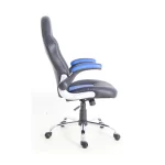 Silla Gamer Spectre | Mecedora con Curva Lumbar | Ecocuero | Negro/Azul - Imagen 4