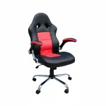 Silla Gamer Spectre | Mecedora con Curva Dorsal | Ecocuero | Negro/Rojo
