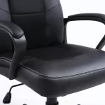 Silla Ejecutiva Wellington | Mecedora y Orificios de Ventilación | Ecocuero | Negro - Imagen 10