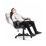 Silla Ejecutiva Wellington | Mecedora y Orificios de Ventilación | Ecocuero | Negro - Imagen 6