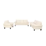 Sofá Callisburg | 3 Cuerpos | Chenille | Blanco - Imagen 6