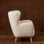 Sillón Poltrona Aspen | 1 Cuerpo | Tela Sherpa (Chiporro) | Blanco - Imagen 9