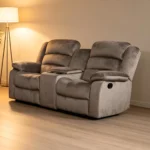 Sofa Bergere Reclinable Musil | 2 Cuerpos | Café Grisáceo - Imagen 6