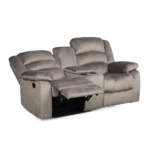 Sofa Bergere Reclinable Musil | 2 Cuerpos | Café Grisáceo - Imagen 3